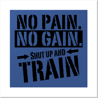 No Pain No Gain Posters and Art